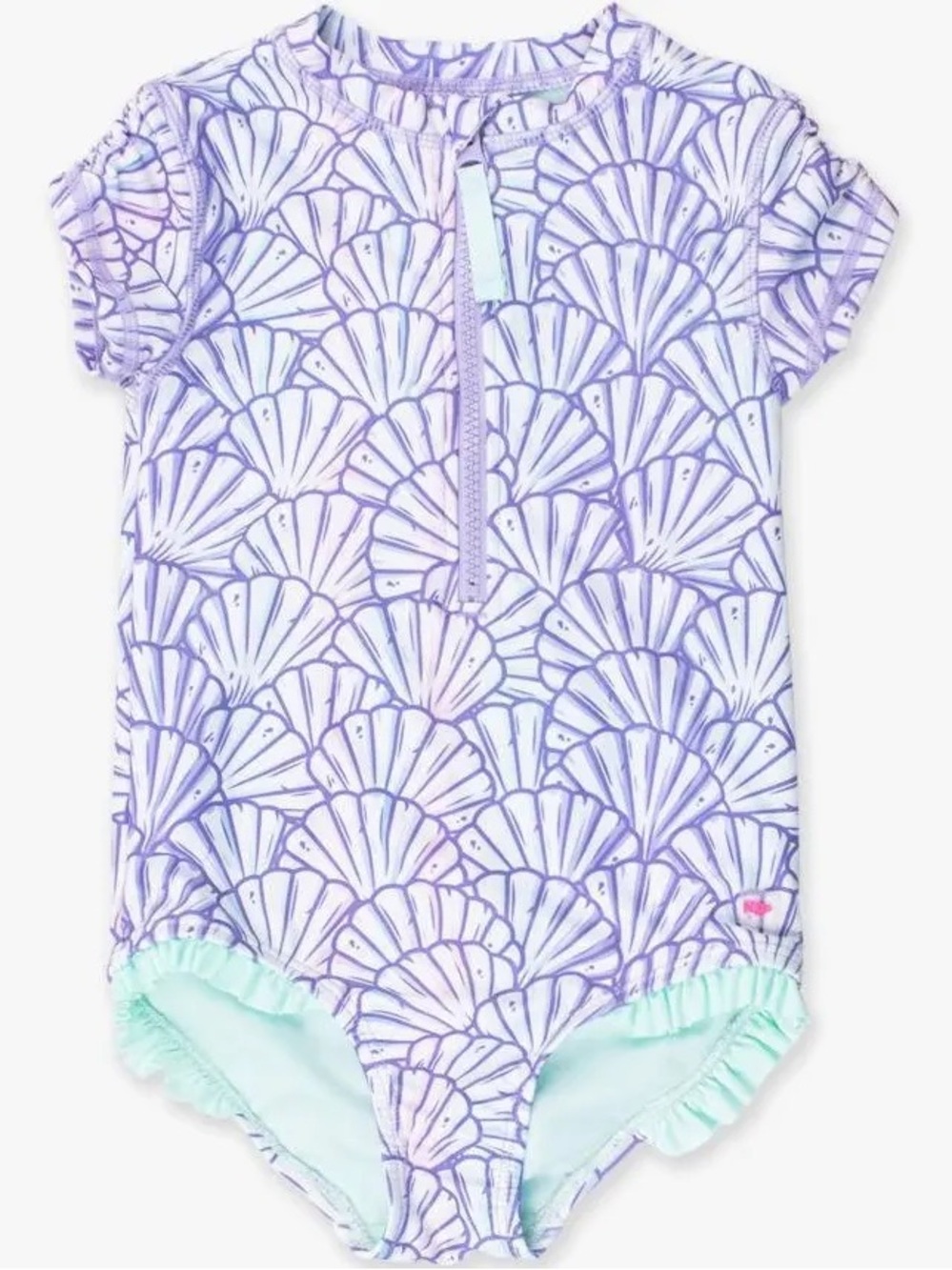 Ruffle Butts Magical Mermaid One-Piece Rash-guard Swimsuit